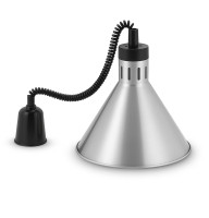 Лампа інфрачервона HURAKAN HKN-DL800, 275 мм срібна